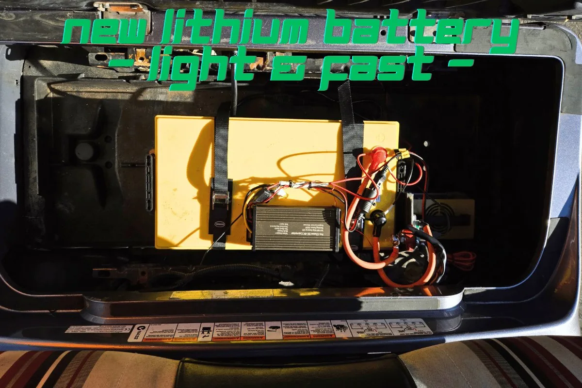 New lithium battery installed