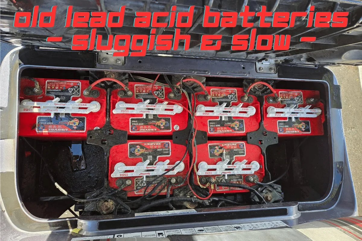 Lead acid batteries before lithium conversion