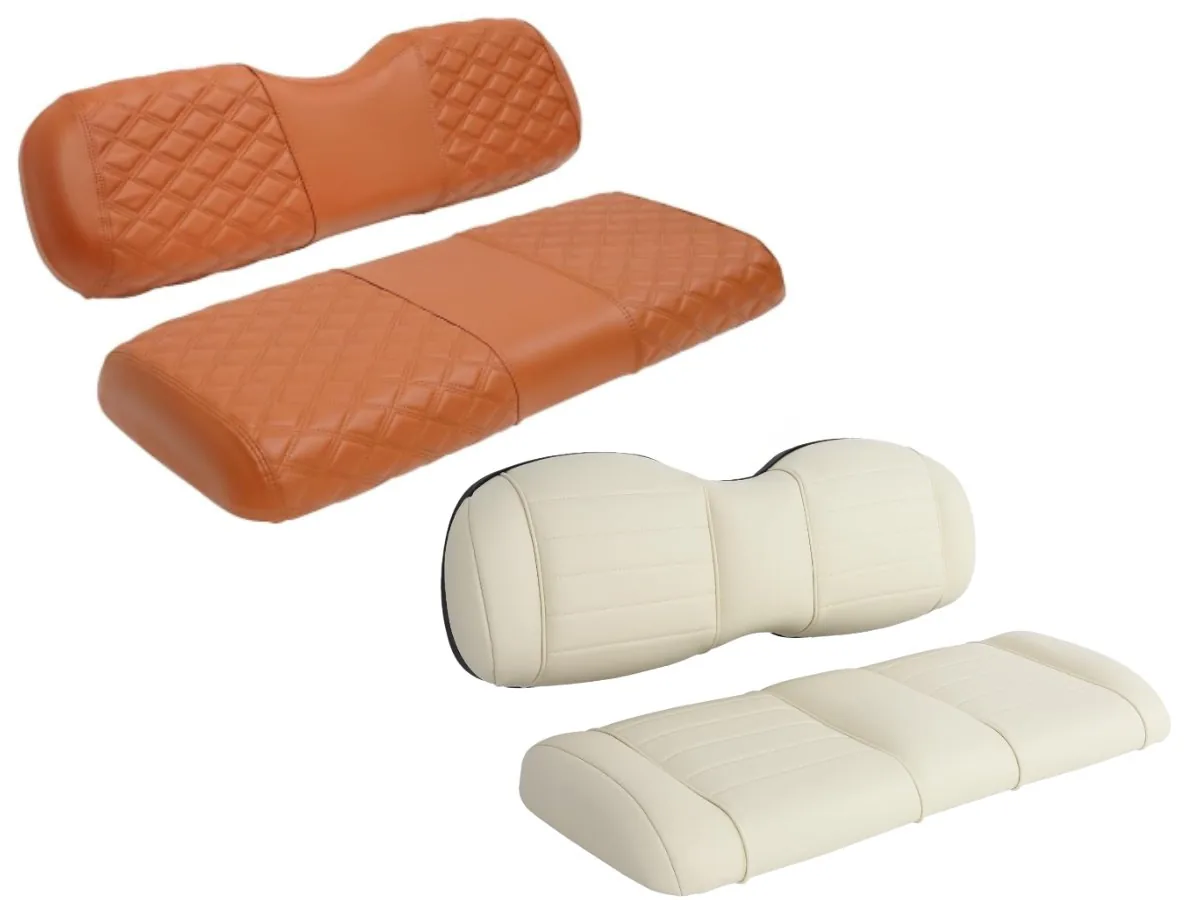Premium diamond-stitch golf cart seat covers