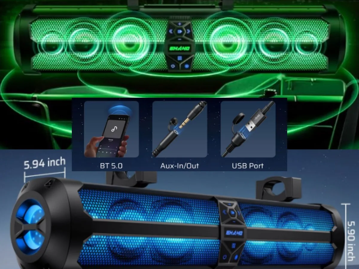 RGB tube soundbar with Bluetooth 5.0