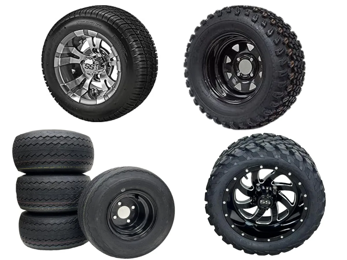 Custom alloy wheels and all-terrain tires